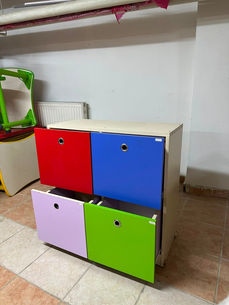 KLAS OFİS ÜSKÜDAR 40x80x80 RENKLİ ANAOKULU DOSYA DOLABI - 4
