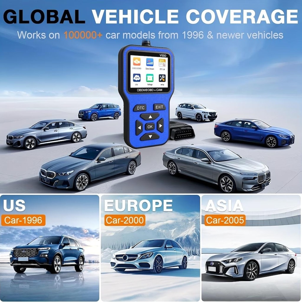 OBD II-V519 Arıza Tespit Cihazı - Hata Kodu Okuma ve Silme OBD2