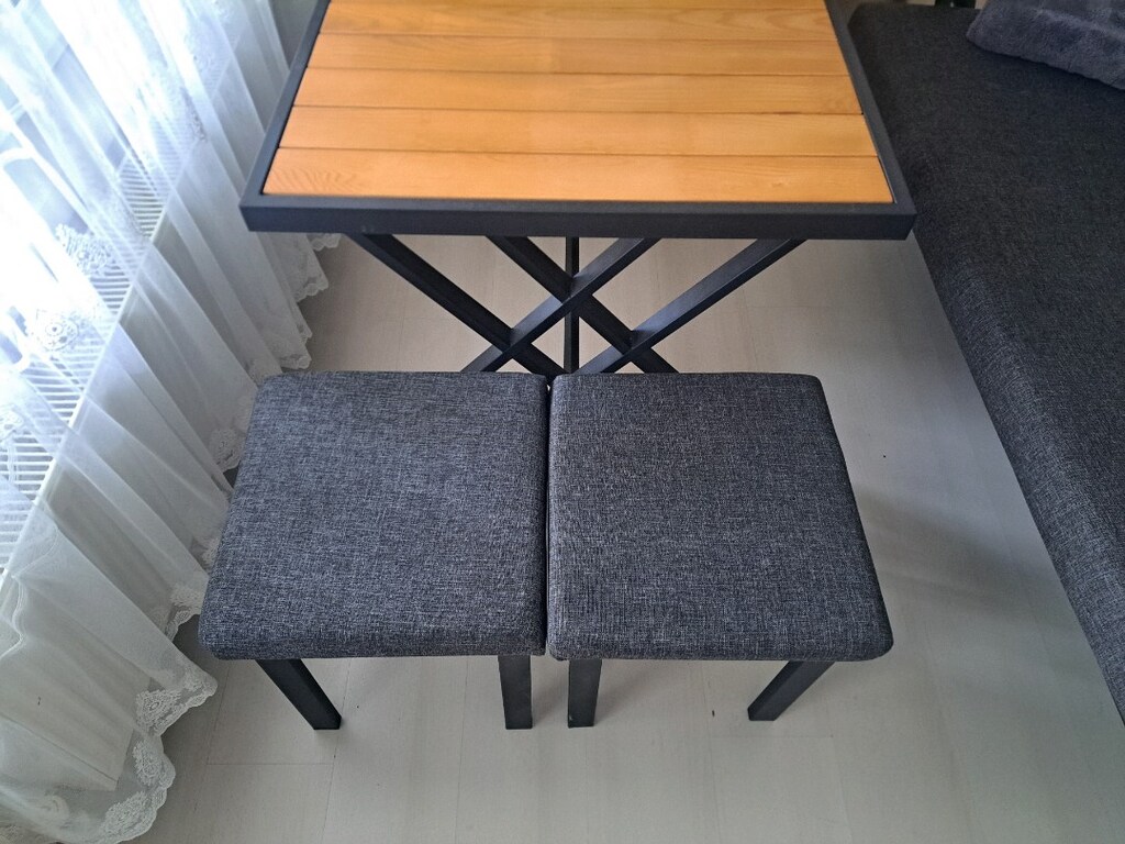 X Ayak Çayseti Bahçe Balkon Oturma Takimi - 4