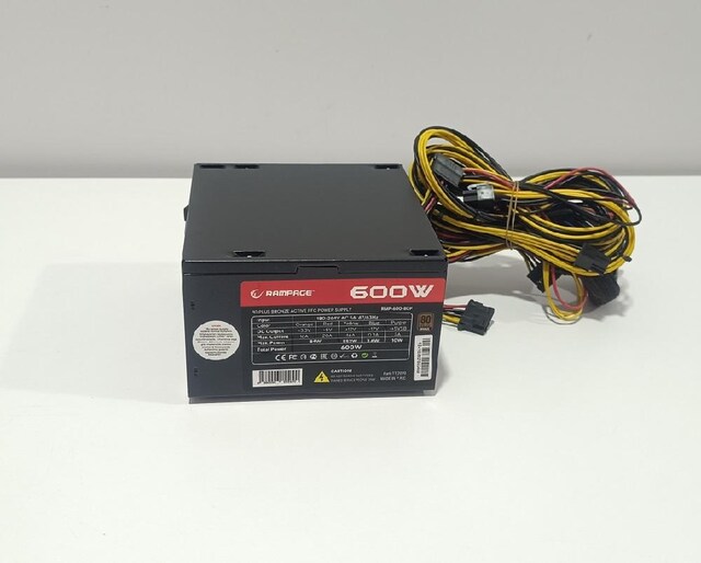 RAMPAGE RMP 600 WAT 80 PLUS POWER