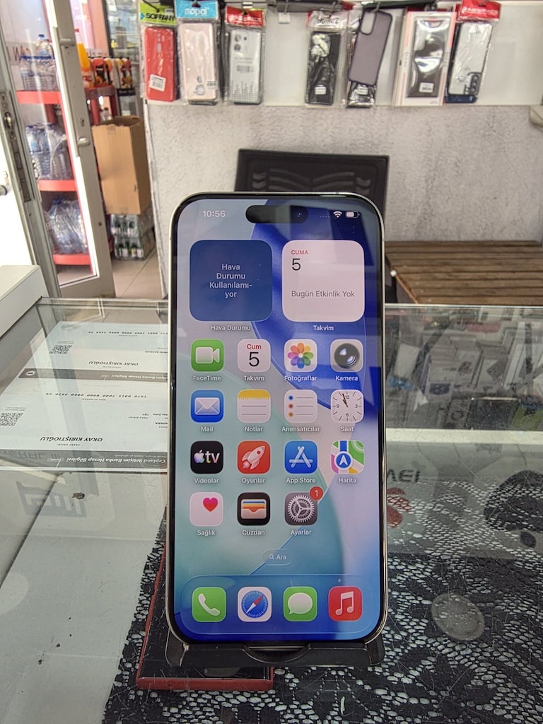 Temiz Apple iPhone 15 Pro 128 GB Gri Y.D