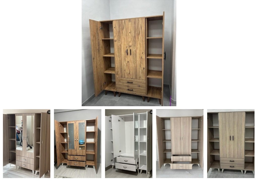 4 kapaklı elbise dolabı mkffiwktek - 6