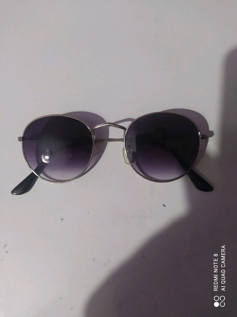 Siyah Camlı Gri Metal Unisex Güneş Gözlüğü - 2