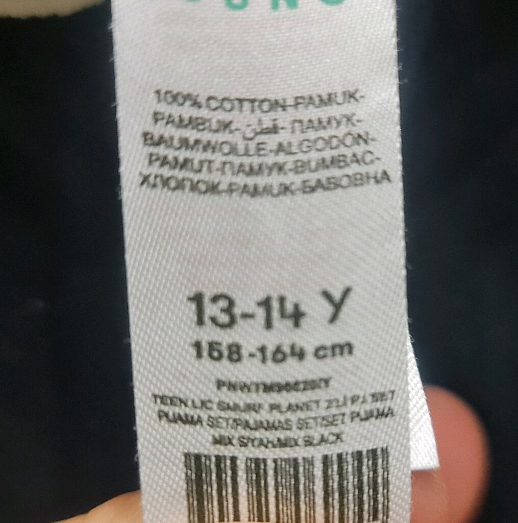 SMURFS Penty young 13-14 yaş tayt. %100 coton. Beli lastikli ve yazılı - 4