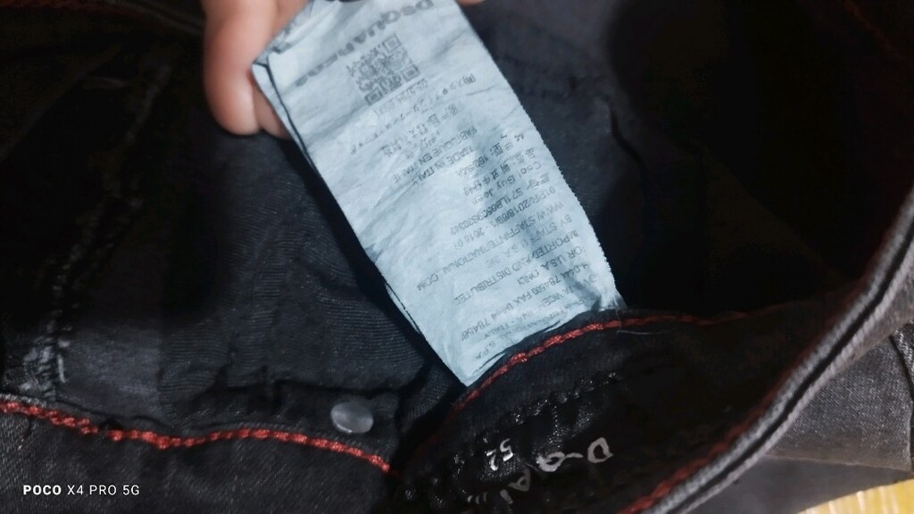 #Dsquared2 Likralı jeans pantolon .Eni çekilince 47  Boyu 100 paça 15? - 5