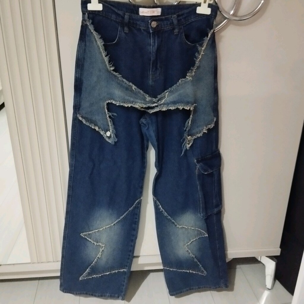 Skater Style y2k yıldızlı pantolo - 2