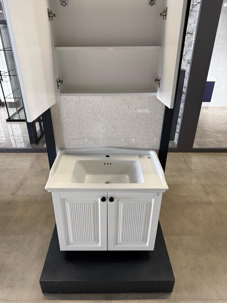 As 65 cm Beyaz Banyo Dolabı takımı - 3