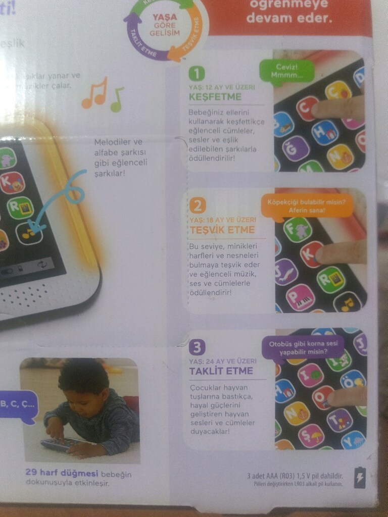 Fisher Price 12-36 ay Gelişim Tableti - 5
