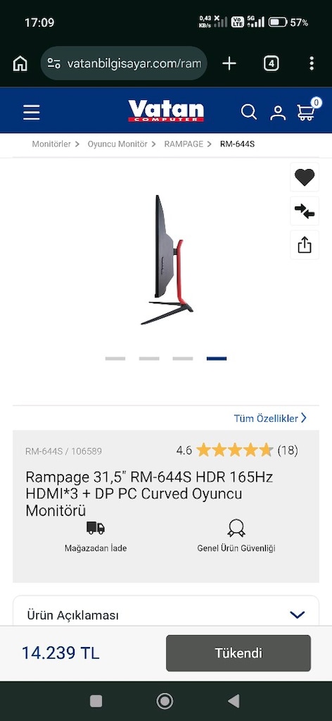 Oyuncu Masa Üstü Bilgisayar Ddr5 8 gb Ekran Kartlı. - 5