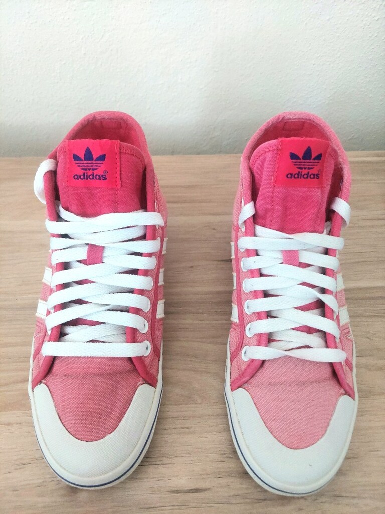 ADİDAS Nizza yüksek bilekli toz pembe kanvas Sneaker - 3