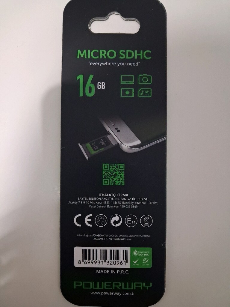 powerway 16 gb hafıza kartı - 2