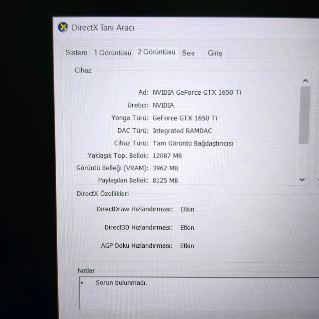 CASPER EXCALİBUR / 16 RAM / 500 SSD / 4 GB GTX 1650Tİ / GAMİNG - 8