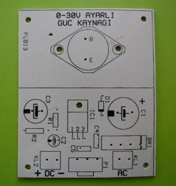 0-30V ayarlı güç kaynağı devresi - SADEC PCB ve MONTAJ KILAVUZU