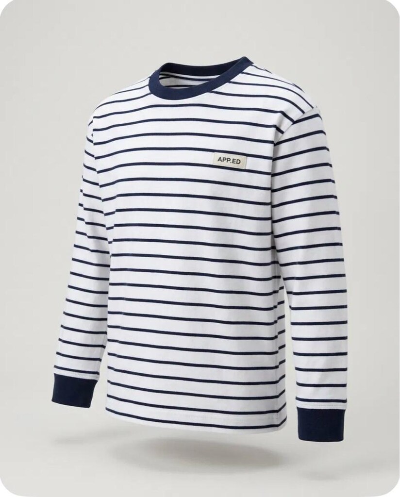Zara Kids çizgili uzun kollu tişört - 2