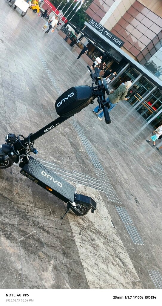 2026 model ONVO elektrikli scooter. Satılık. Sadece 1 ay kullanıldı. T - 2