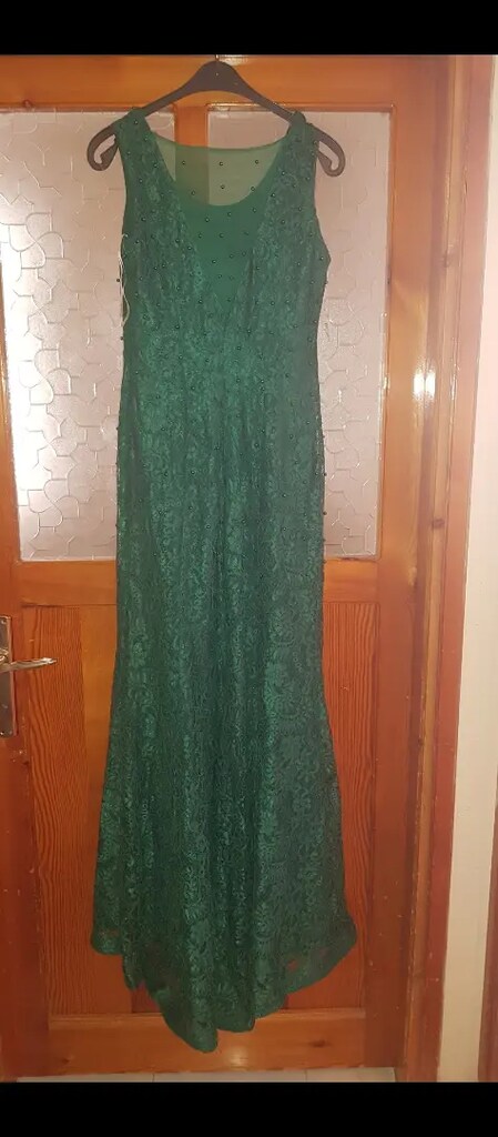 Mercan yeşili abiye - 2