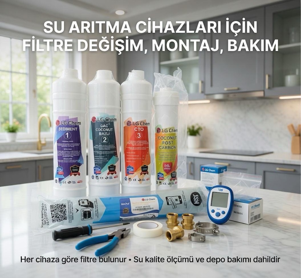 SU ARITMA CİHAZLARI FİLTRE DEĞİŞİMİ KAMPANYASI- MONTAJ DAHİL 1.700 TL - 20