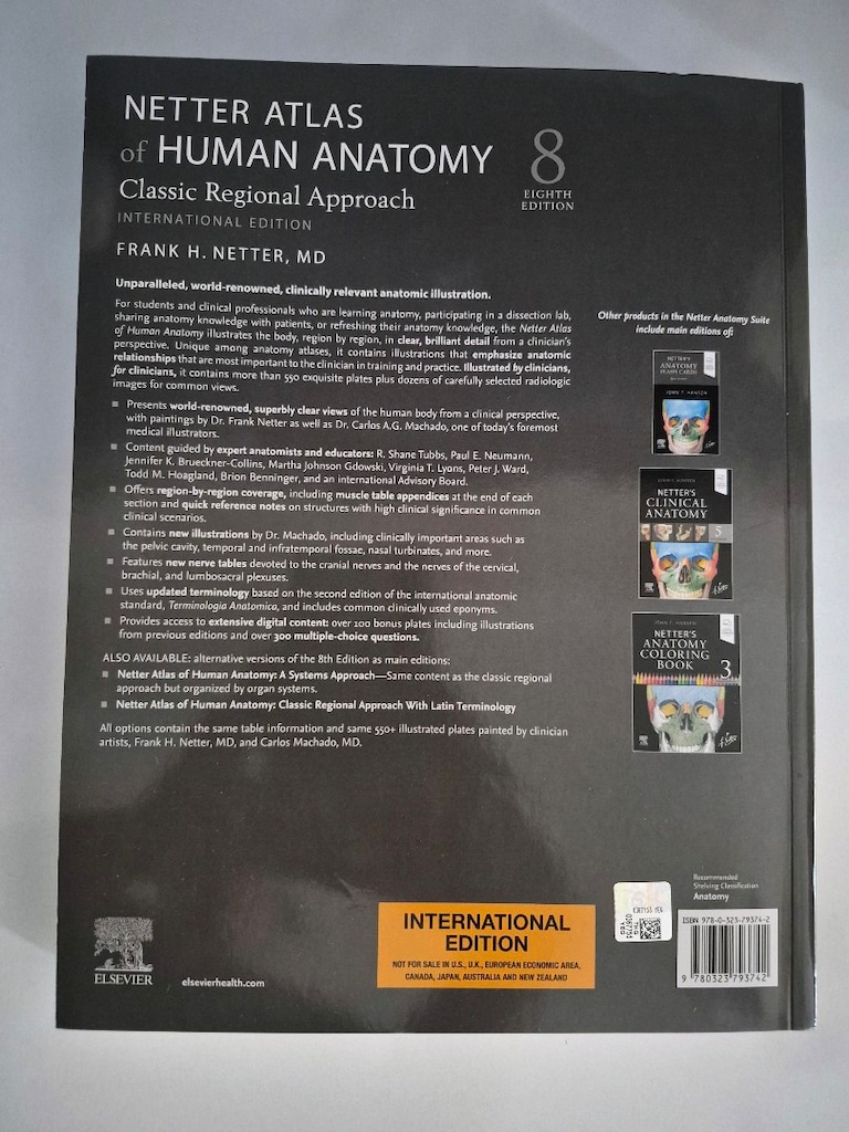 Netter Atlas of Human Anatomy (8th Edition) İnsan Anatomisi Atlası - 4