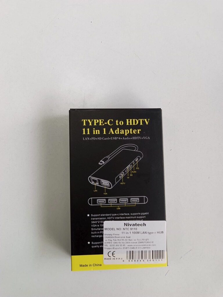 Nivatech Type-C 11 in 1 Çoklayıcı Adaptör - 2