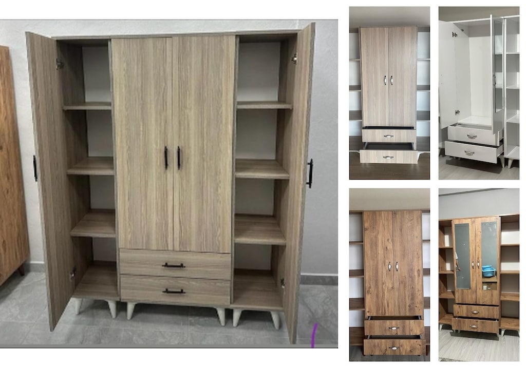 4 kapaklı elbise dolabı zagmjztrje - 5