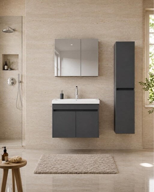BANYO DOLABI MDF BANYO DOLABI SIFIR ÜCRETSİZ MONTAJ