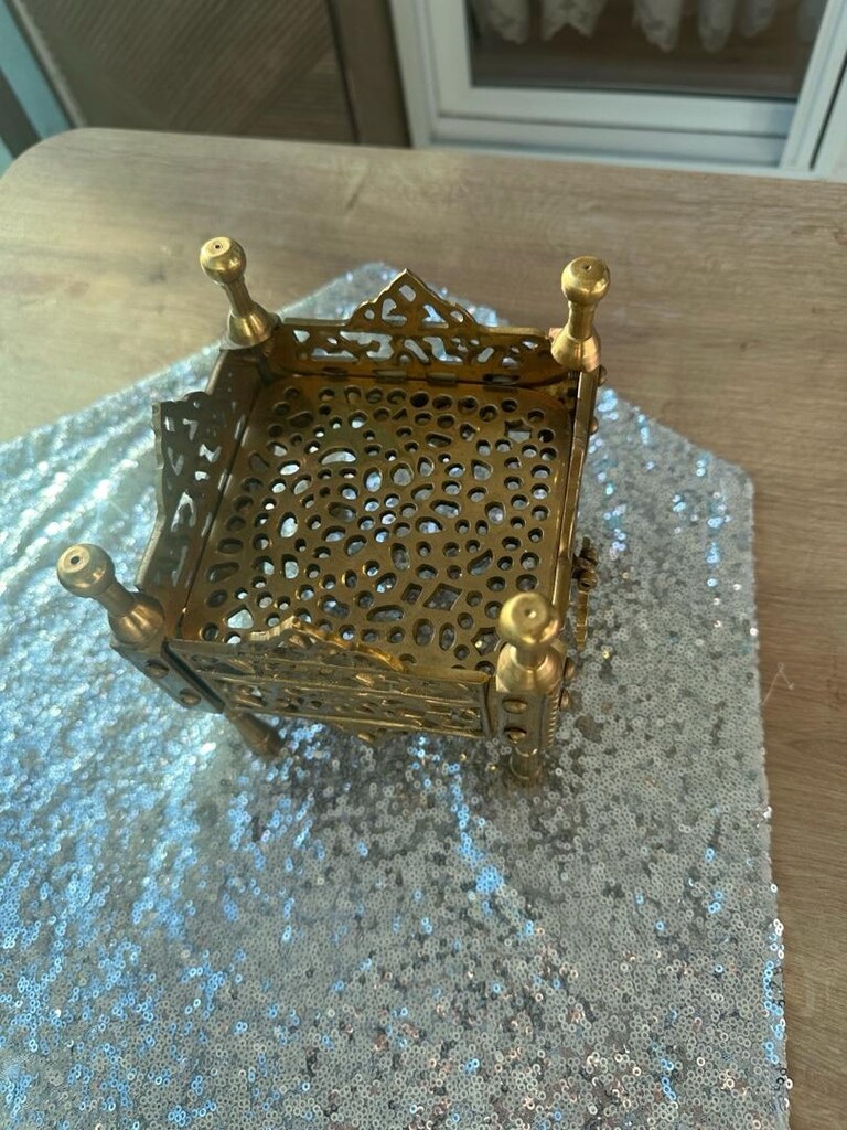 Antika Konak Bronz Kahve Mangalı - 4