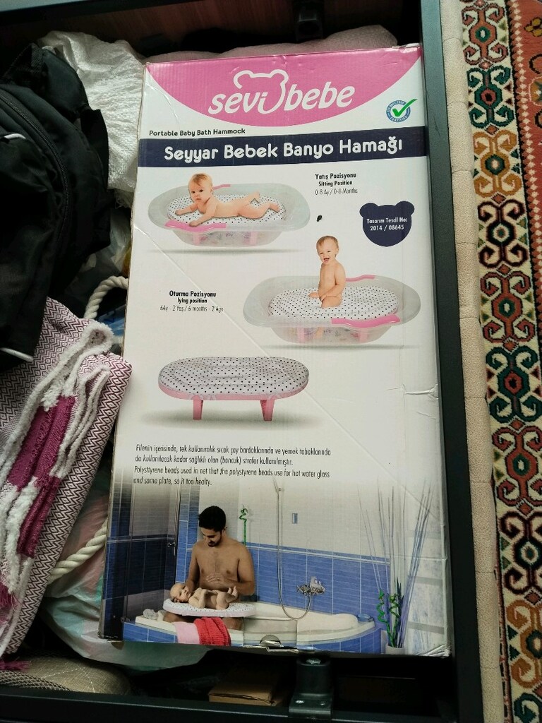 seyyar bebek yıkama hamağı - 4
