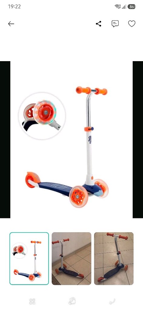 Decathlon Işıklı Çocuk Scooter - 4