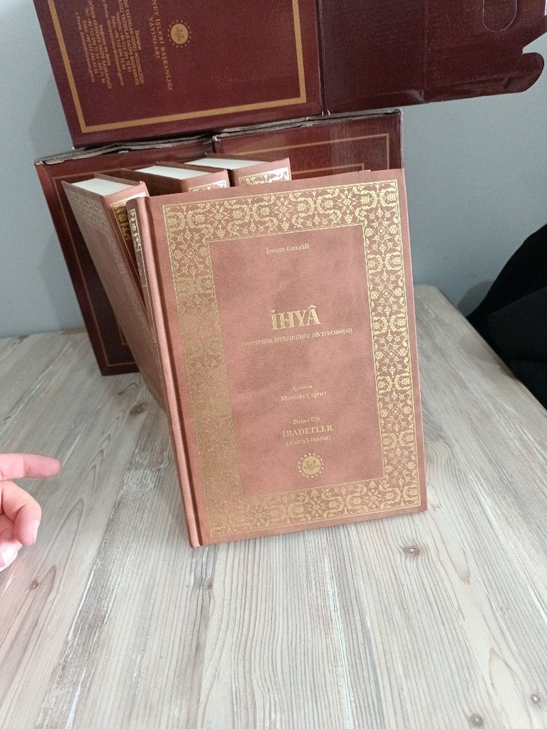 İhya-i ulumuddin 4 Cilt - Lüx baskı - Termo deri- - 3