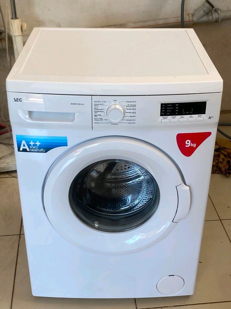 A++ 9KG SORUNSUZ TEMİZ GARANTİLİ ÇAMAŞIR MAKİNESİ NAKLİYE KURULUM BİZD - 2