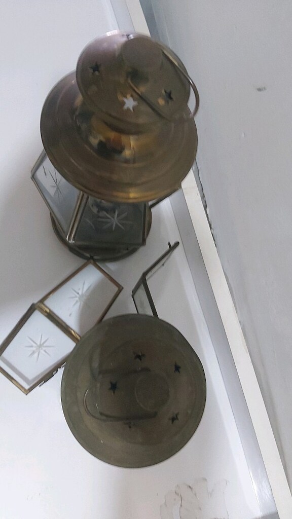 Antika 2 adet gaz lambası princ - 8