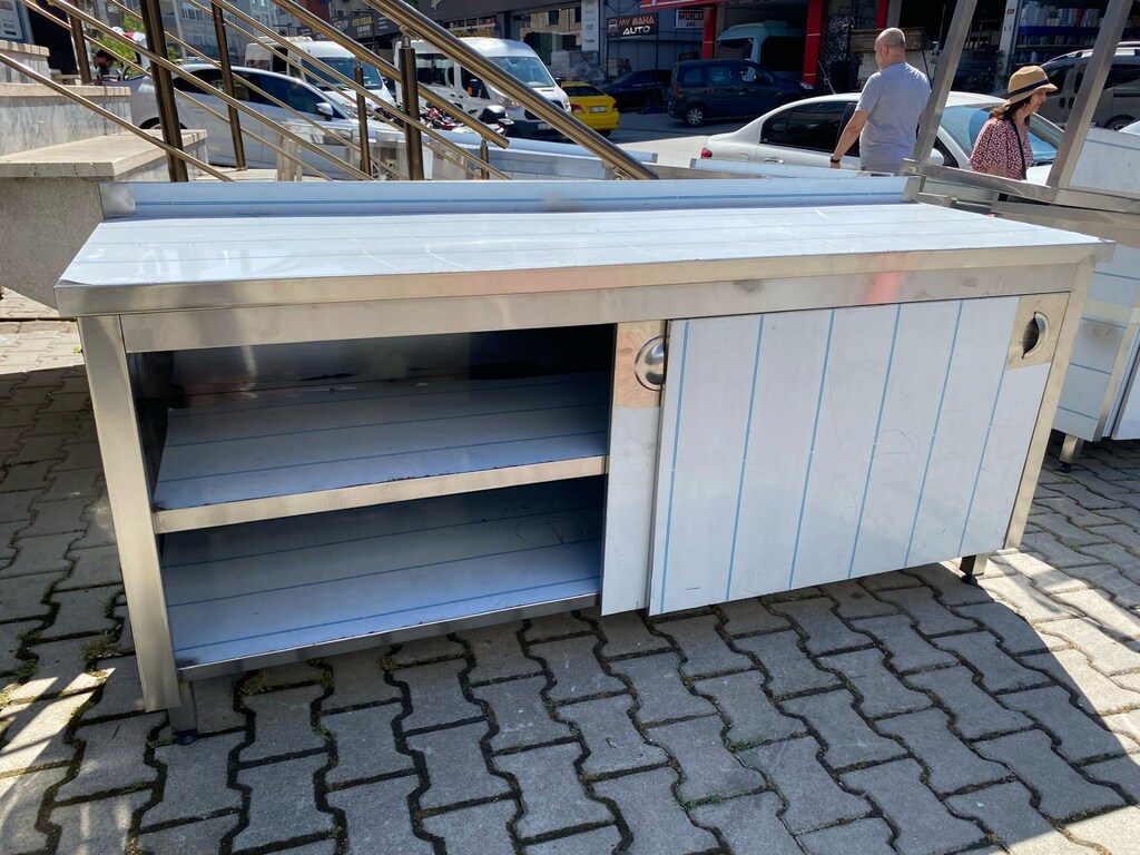 430-304 ÇELİK SÜRGÜ KAPAKLI KAPALI ÇALIŞMA TEZGAHI İKİ KALINLIK - 3