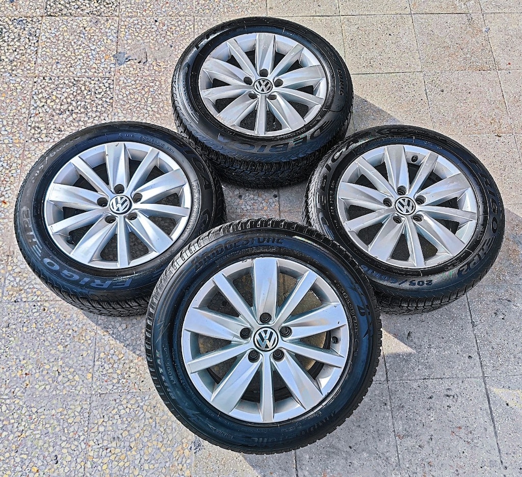 16 PASSAT ORJİNAL ÇELİK JANT LASTİK 205.60.16 4 MEVSİM - 2