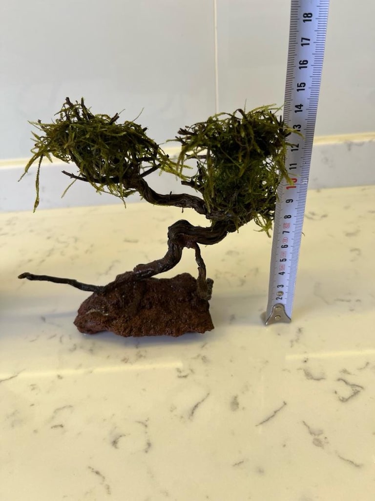 Akvaryum Christmas Moss Sarılı Ağaç Figür Dekor - 5