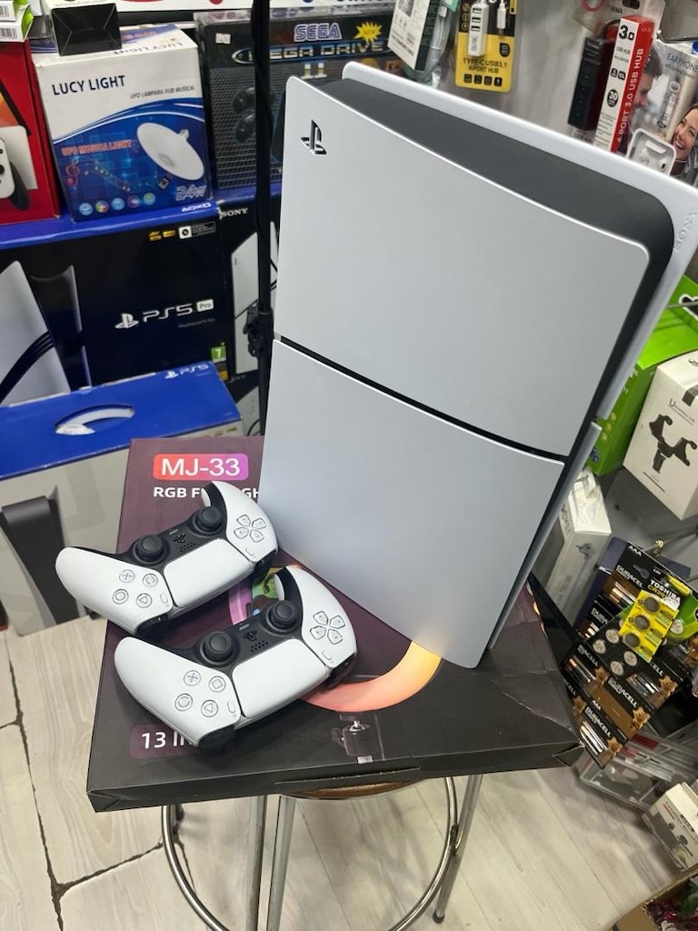 Playstation 5 Slim 1 tb çift kollu digital tertemiz cihaz - 5
