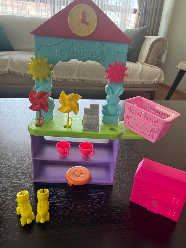 Barbie Chelsea Oyuncak Dükkanı - eksiği kırığı yok- kulaklık hediye - 4