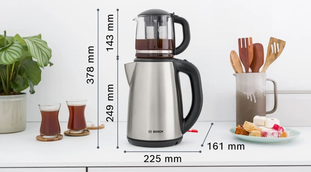 BOSCH TTA5603 Çelik Çay Makinesi 1800W Sıfır Ürün - 2