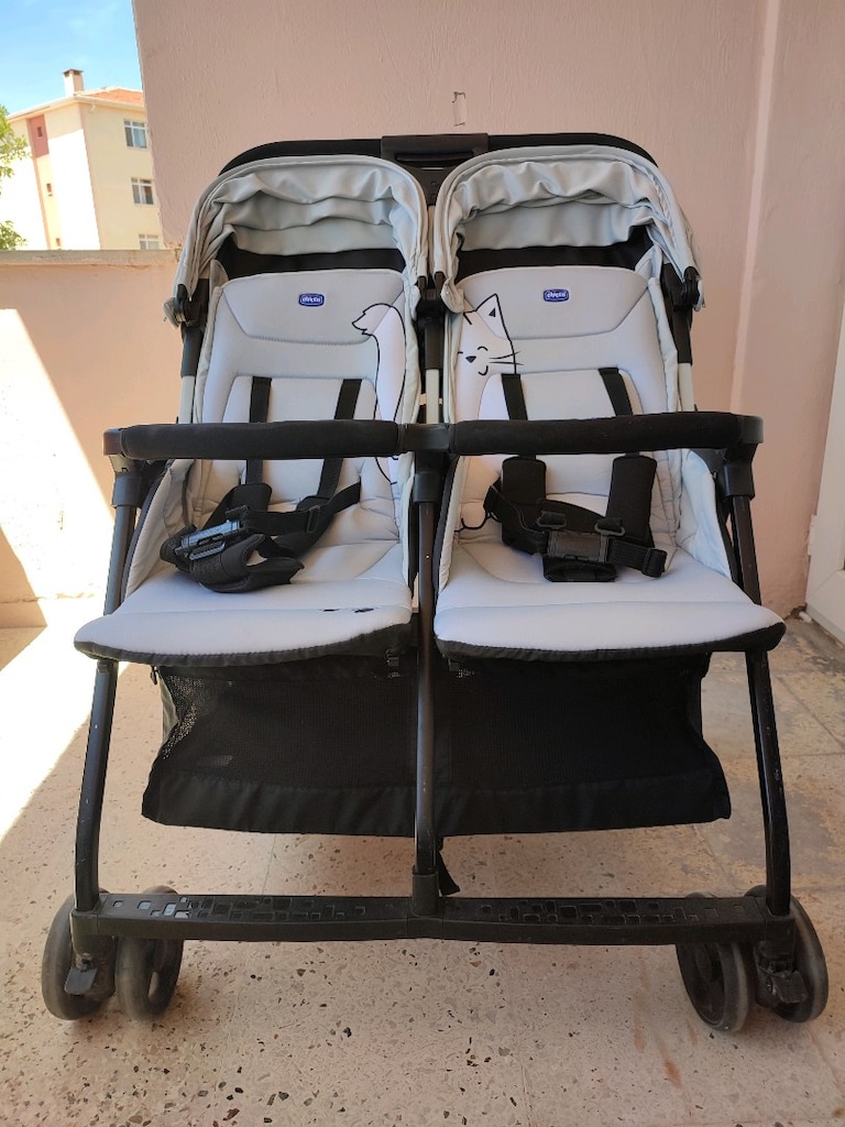 Tertemiz Kullanılmış Chicco Ohlala 2 Twin İkiz Bebek Arabası - 2