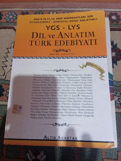 YGS LYS türk dil edebiyat anlatim