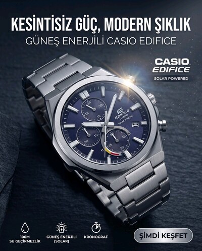 Casio Edifice EQS-950D-1AVUDF Güneş Enerjili (Solar) Erkek Kol Saati