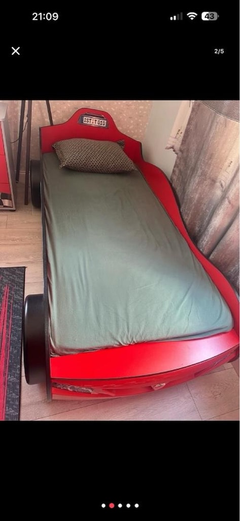 çilek arabalı yatak - 2