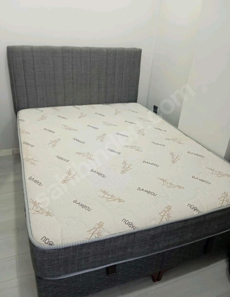 Çift Kişilik 150*200 ebatında temiz Baza, yatak, başlık - 5