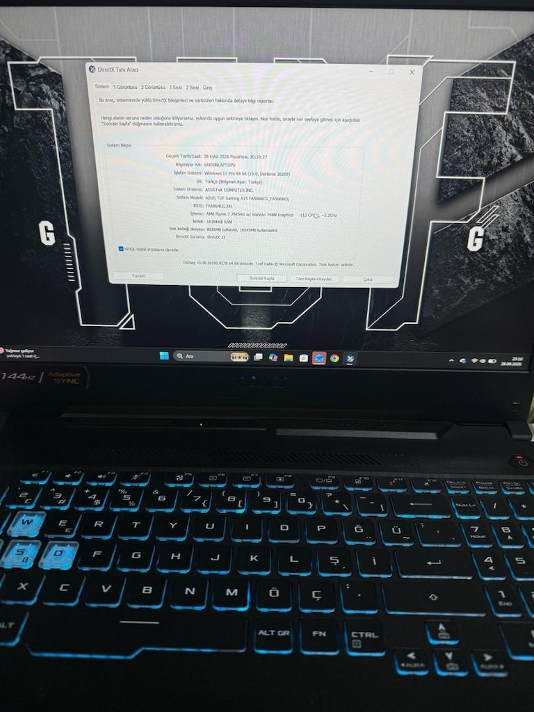 Asus Tuf Gaming a15 (19 AY GARANTİLİ) - 3