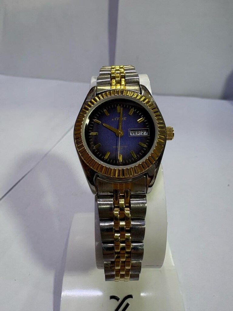 ACTIVE Gold Vintage Kadın Kol Saatleri – Gün/Ay Takvimli / Nadir Seri - 5