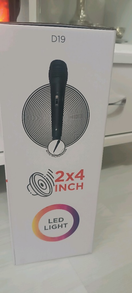 bluetooth'lu şarjlı kablolu mikrofonlu hoparlör FM radyolu - 4