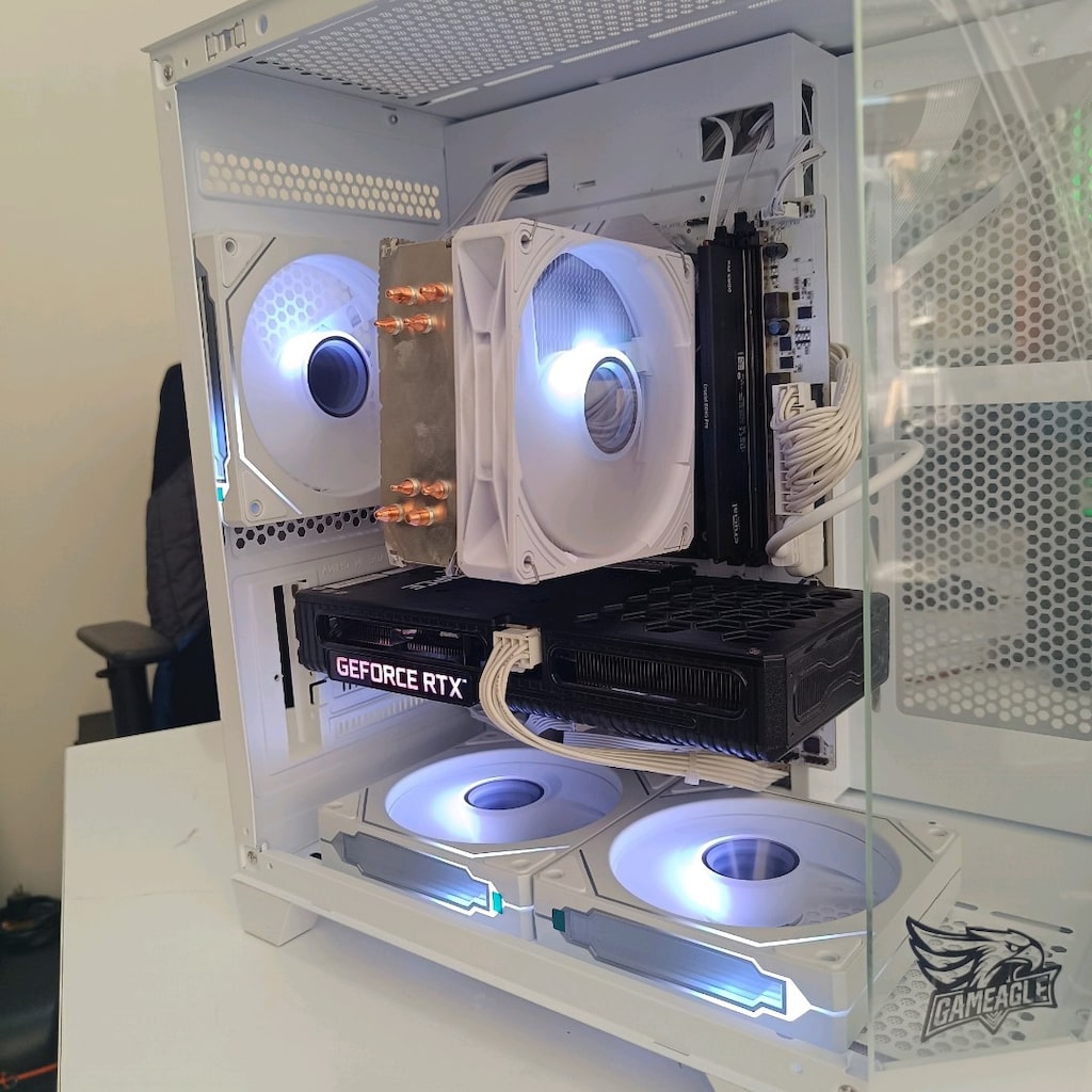 İNTEL İ5 12400F 16 GB GEFORCE RTX 3050 BEYAZ AKVARYUM GMNG BİLGİSAYAR - 5