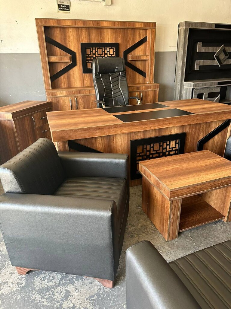 NET OFİS MOBİLYALARI MAKAM TAKIMI KOLTUKLAR DAHİL 9 PARÇA 220CM - 7