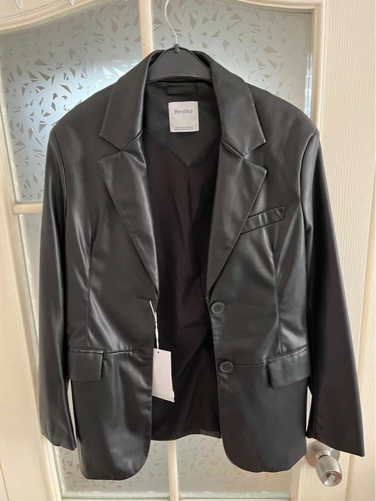 Bershka Siyah Deri Ceket - 6