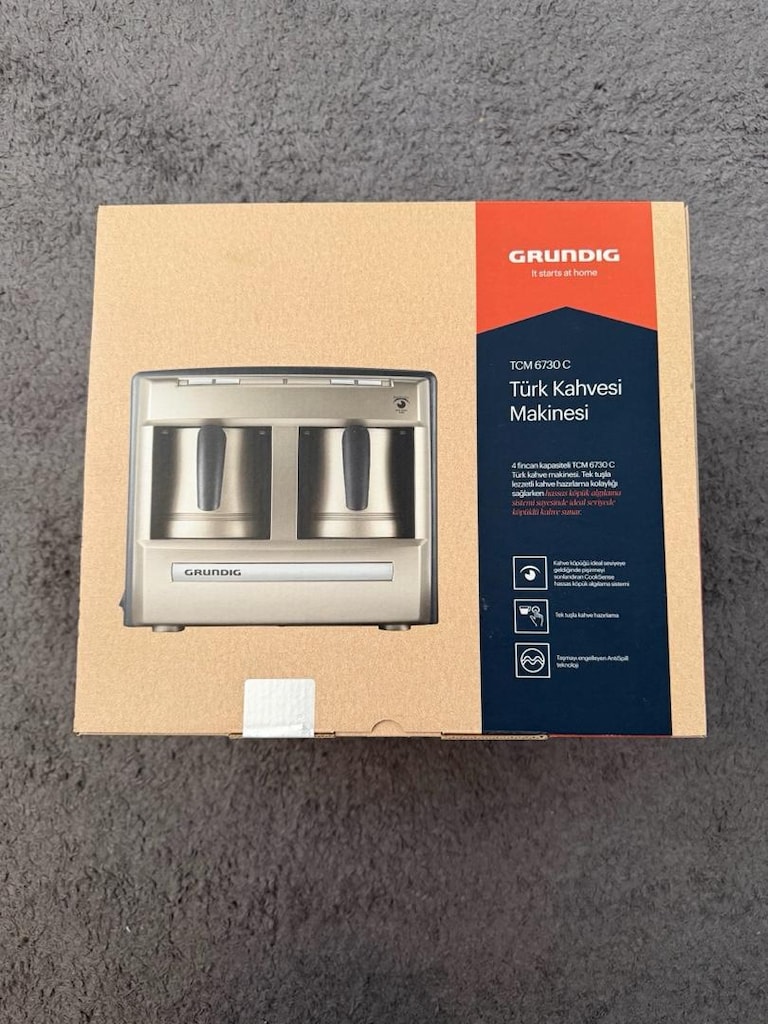 Grundig TCM 6730 C İkili Türk Kahve Makinesi - Sıfır / Kapalı Kutu - 3
