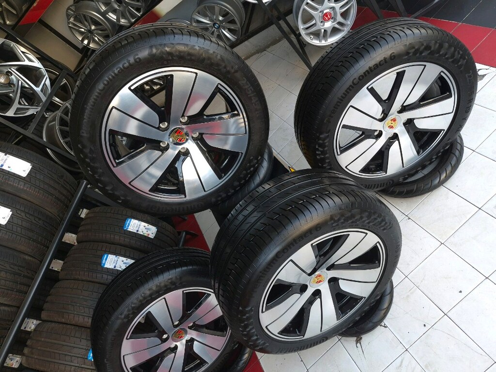 19 ORJİNAL PORSHE TAYCAN EKİPMAN JANT LASTİK TAKIMI 5×130 SIFIR SÖKME - 6